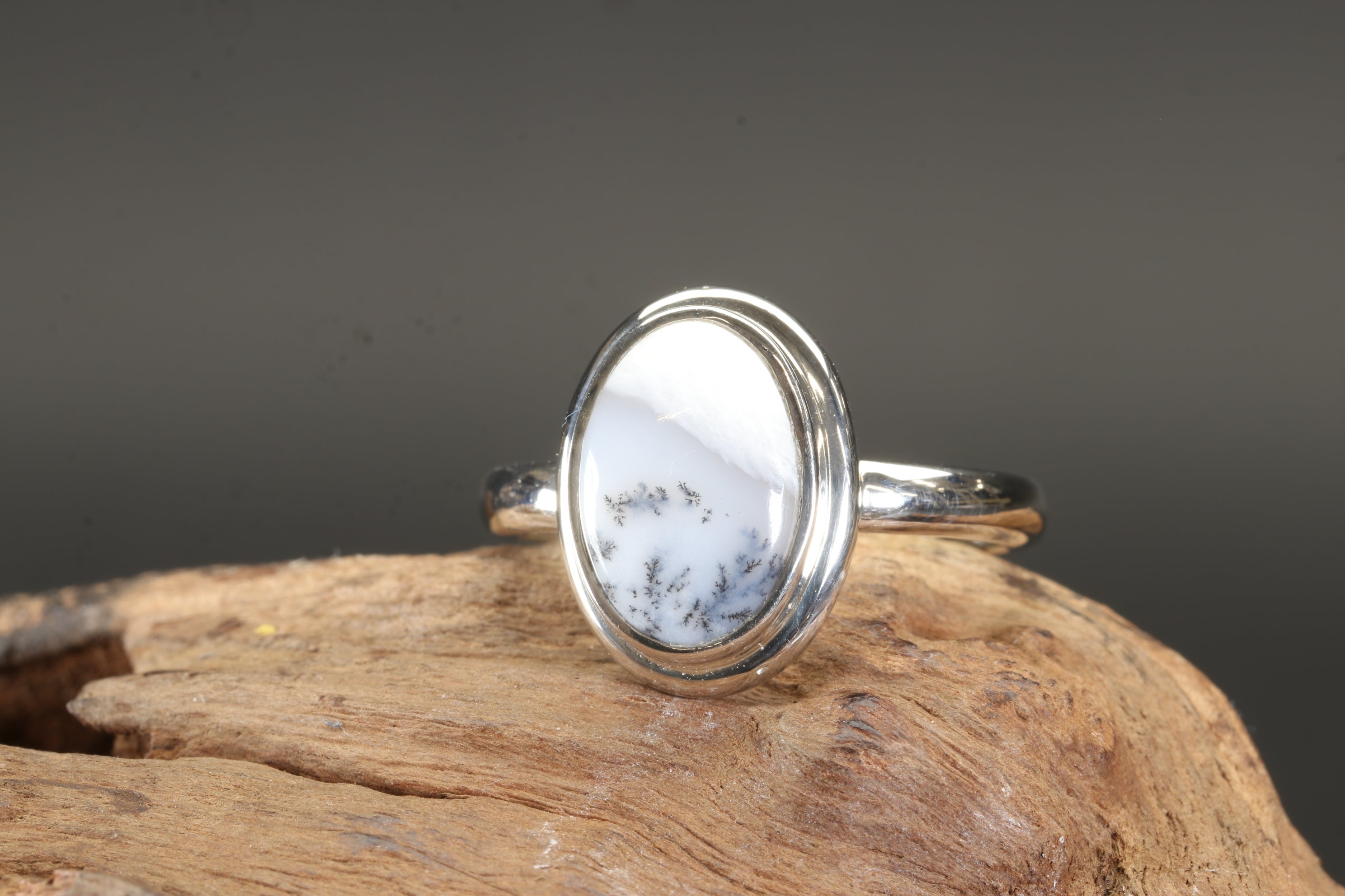 Dendritic Opal Ring, Size 8 hotsell , Genuine Dendritic Opal, Sterling Silver, USA