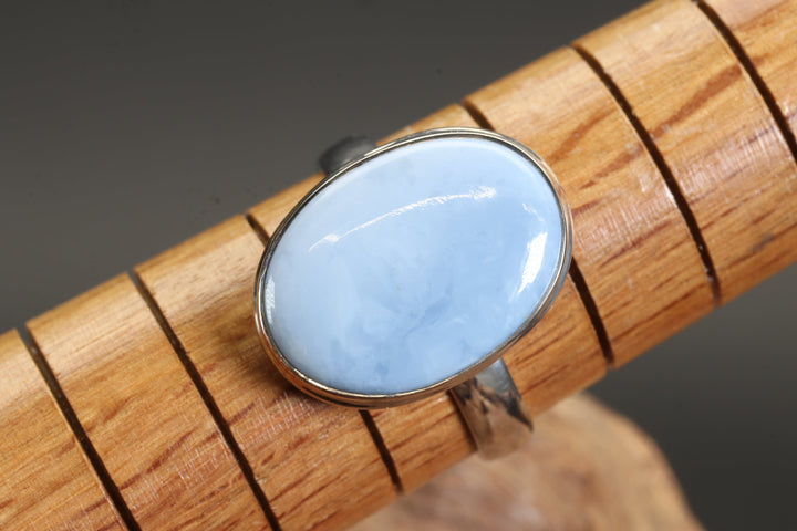 Owyhee Blue Opal Ring Size 8.5