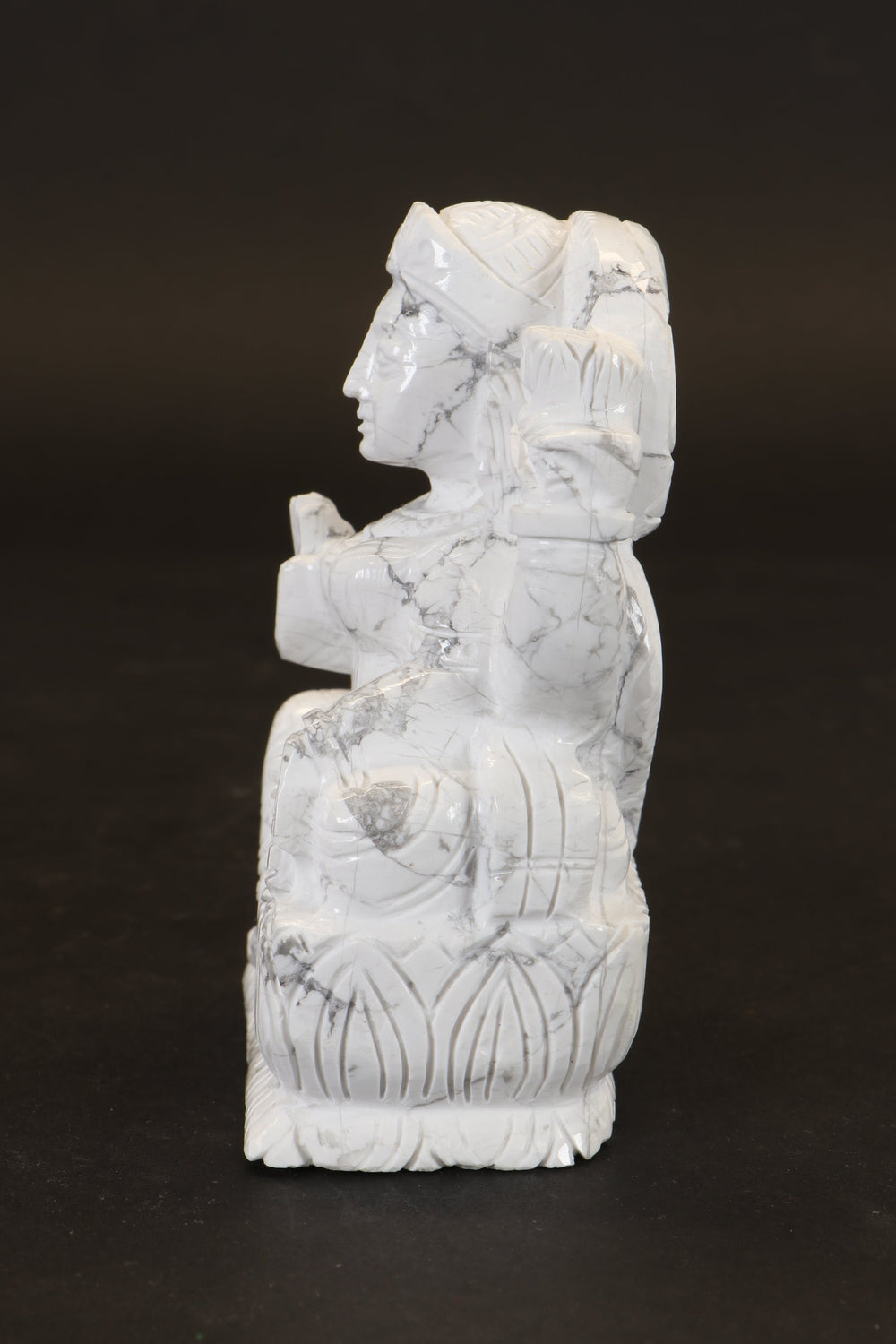 Howlite Lakshmi Carving TD3492