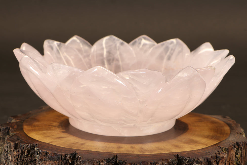 Rose Quartz Lotus Bowl TD3672