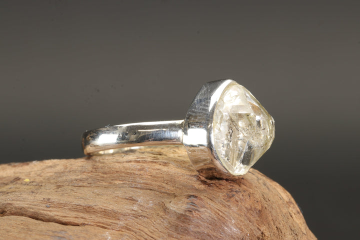 Herkimer Diamond Ring Size 8