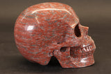 Red Jasper Skull Carving TD3987