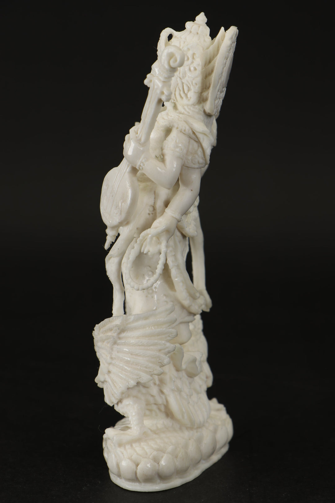 Saraswati Water Buffalo Bone Carving TD802