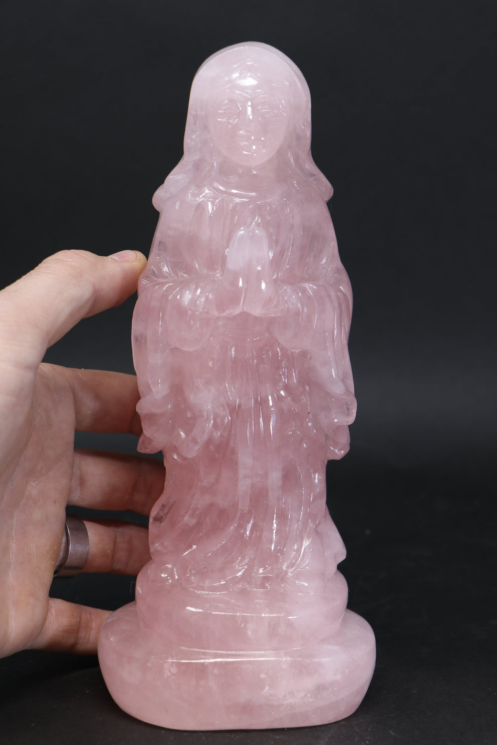 Rose Quartz Mother Mary Statue TU1606