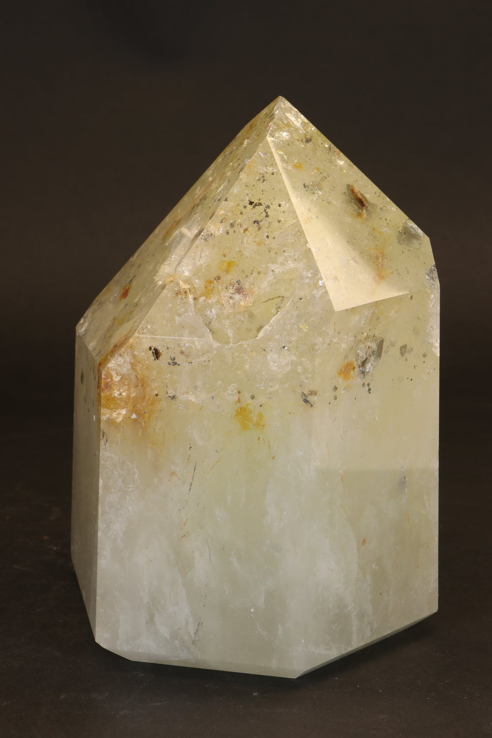 6" Pyrite in Quartz Tower TU2015