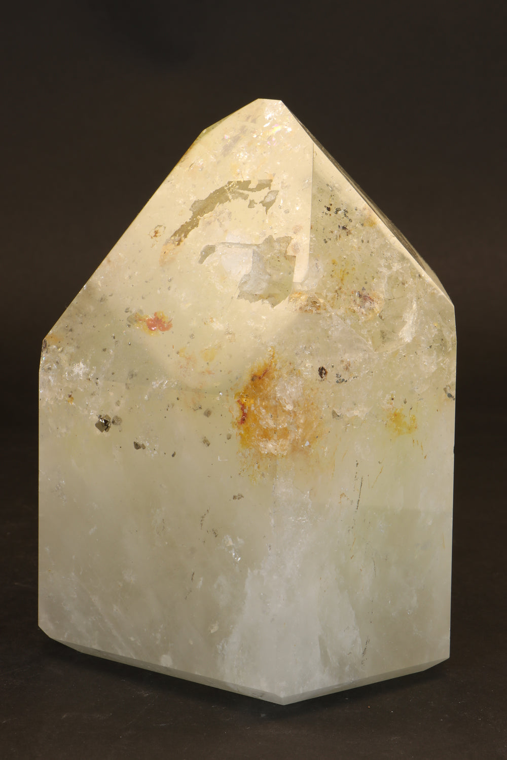 6" Pyrite in Quartz Tower TU2015
