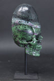 Ruby Zoisite Skull on Stand TU2616