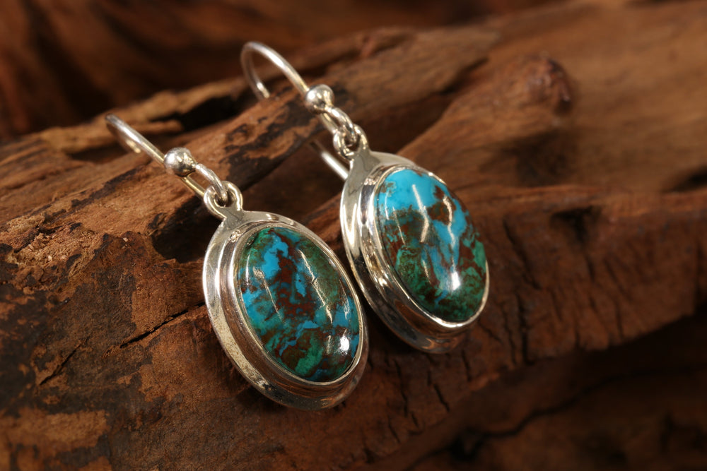 Chrysocolla Malachite Earrings TU2828