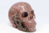 5" Pink Rhodonite Crystal Skull TU2833
