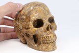 5" Dendritic Siltstone Crystal Skull TU2846
