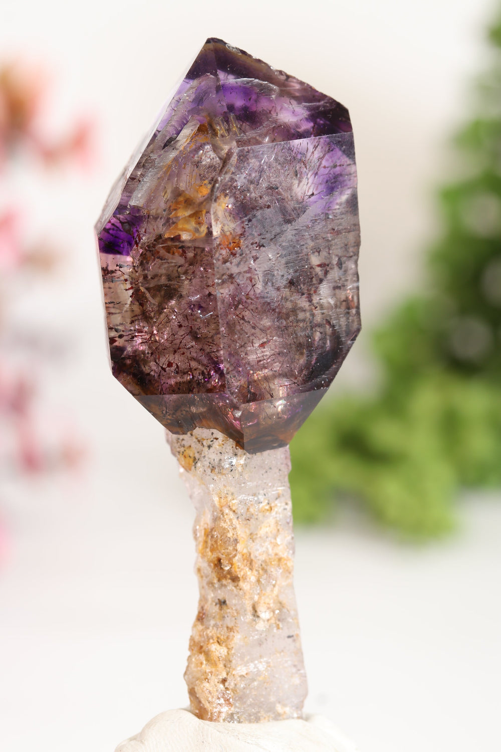 Shangaan Amethyst Sceptor with Moving Enhydro TU2959