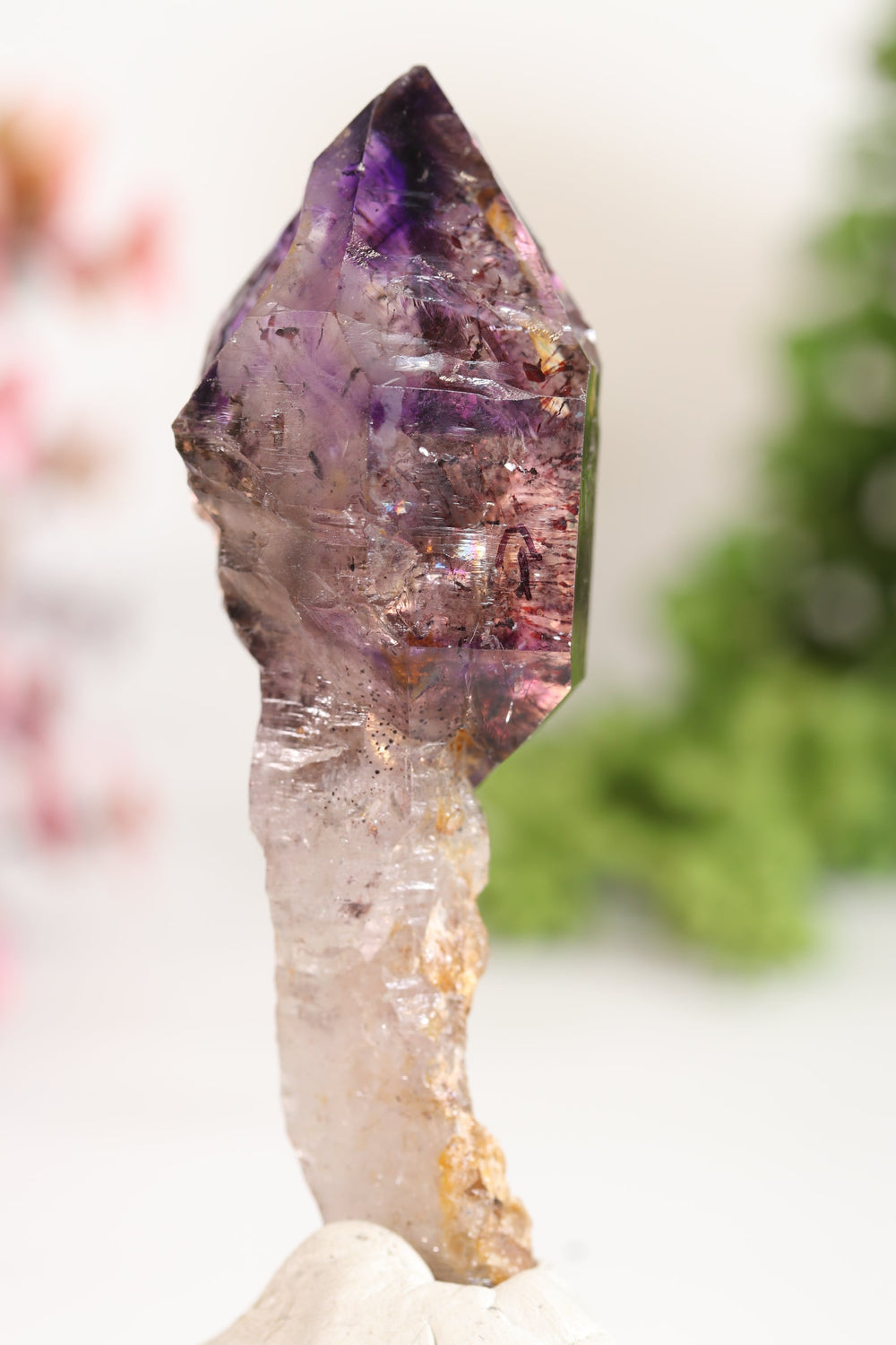 Shangaan Amethyst Sceptor with Moving Enhydro TU2959