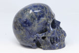 Sodalite Skull Carving TU3017