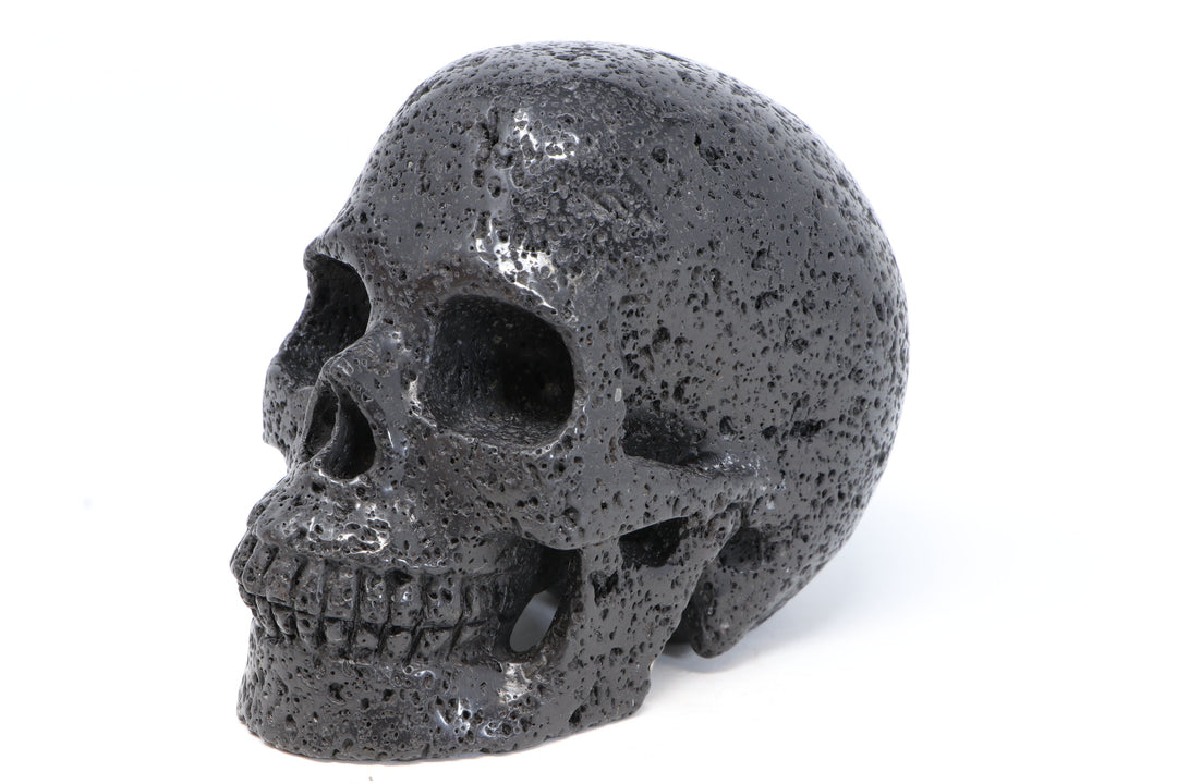 Lava Stone (Scoria) Skull Carving TU3029