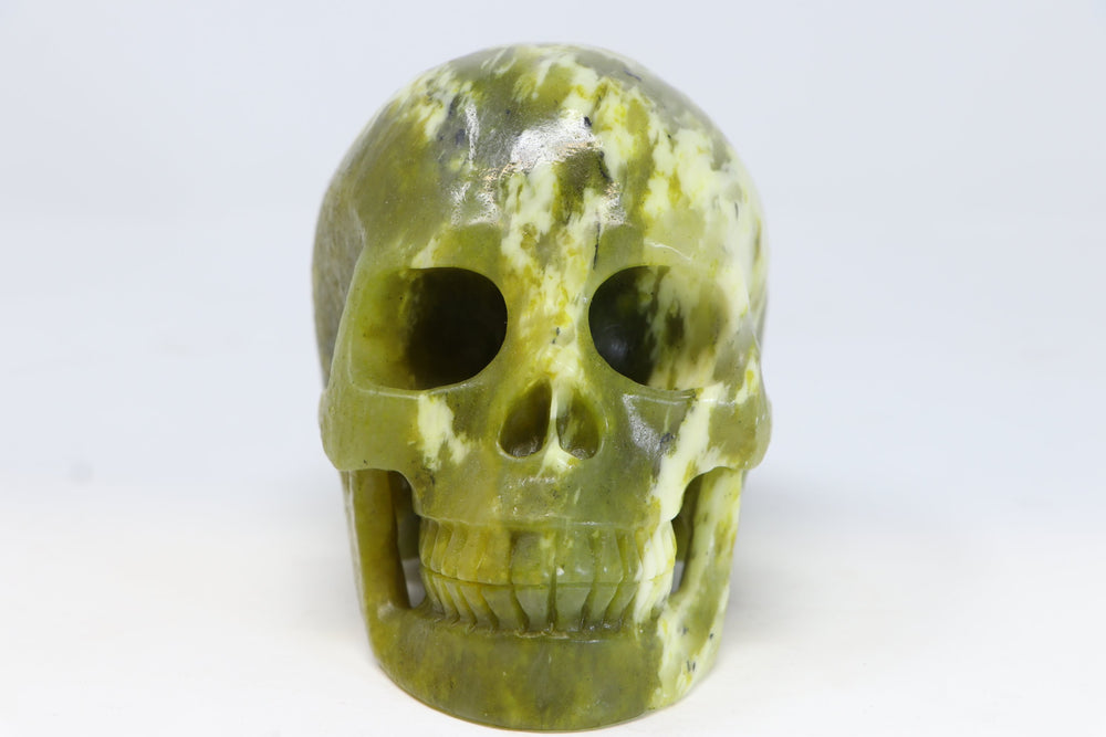 5" Serpentine Crystal Skull TU306