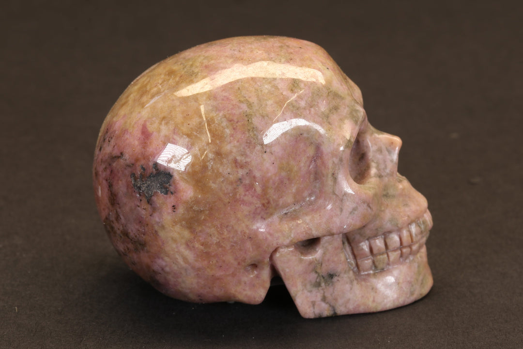 Rhodonite Skull TU352