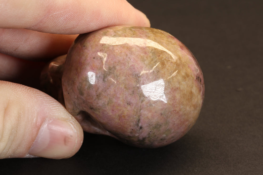 Rhodonite Skull TU352