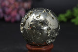 2.1" Peruvian Pyrite Sphere TV190
