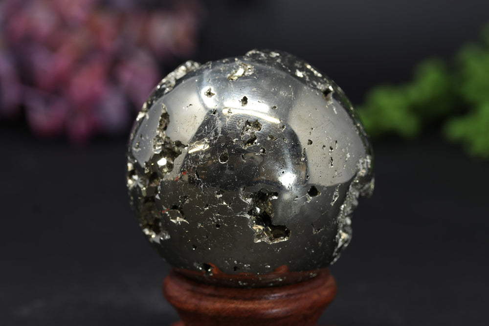 2.1" Peruvian Pyrite Sphere TV190