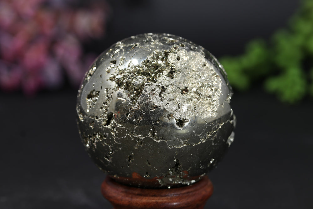 2.1" Peruvian Pyrite Sphere TV192