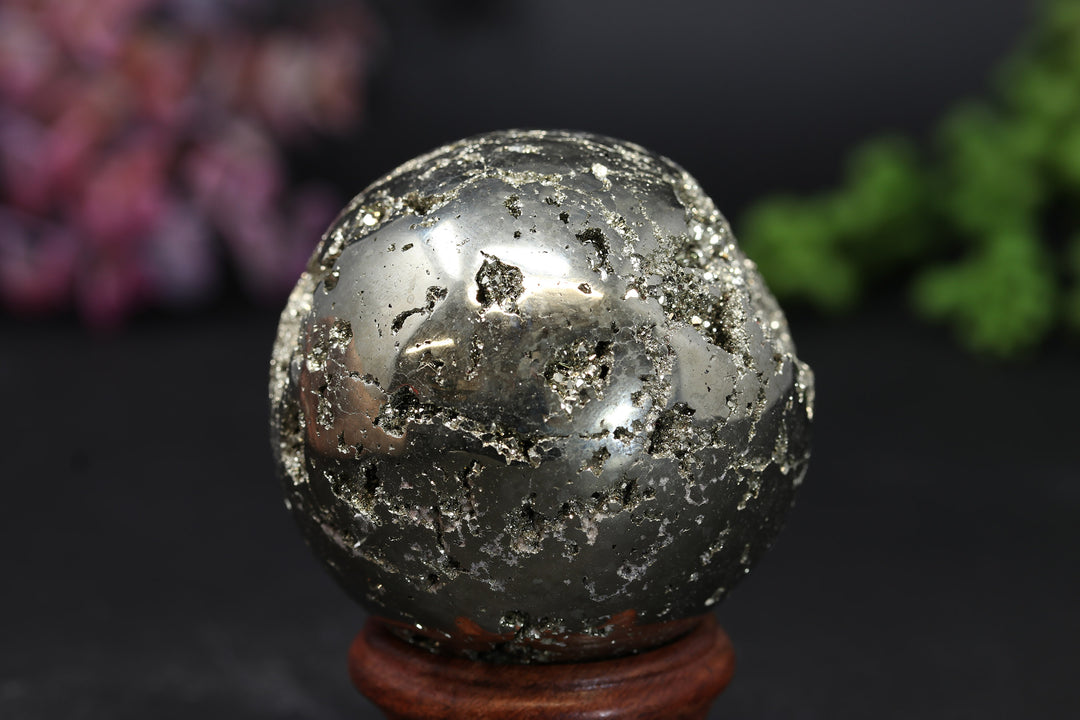 2.1" Peruvian Pyrite Sphere TV192