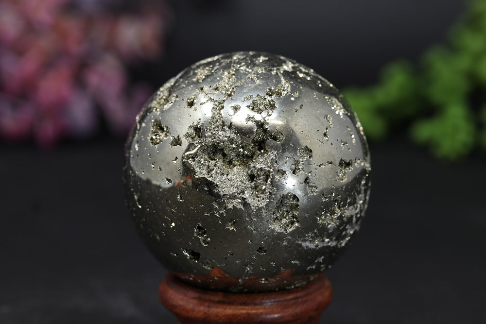 2.1" Peruvian Pyrite Sphere TV192