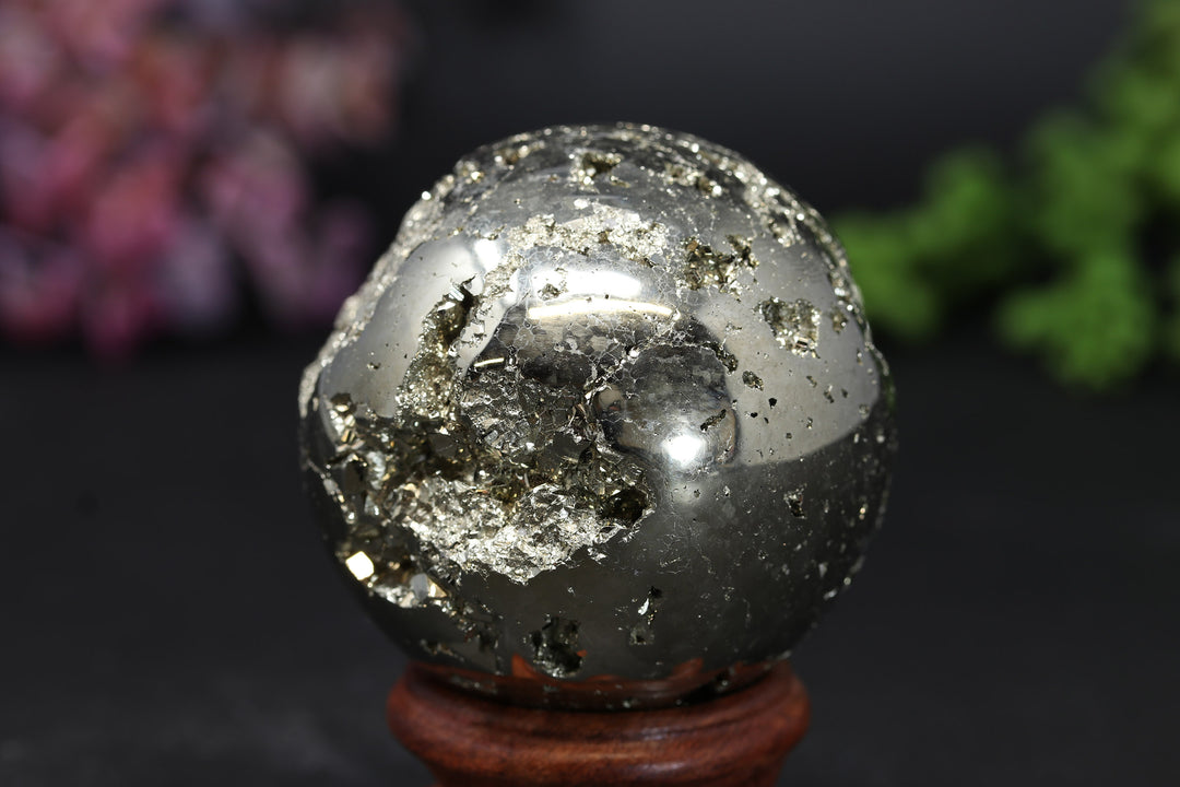 2.1" Peruvian Pyrite Sphere TV192