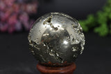 2.1" Peruvian Pyrite Sphere TV192