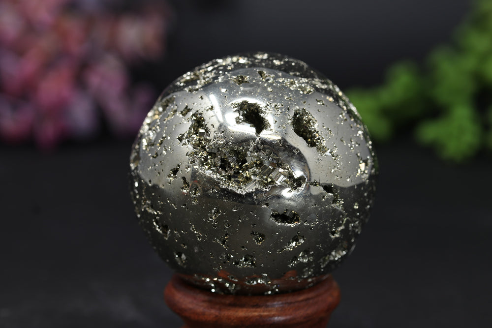 2.1" Peruvian Pyrite Sphere TV196