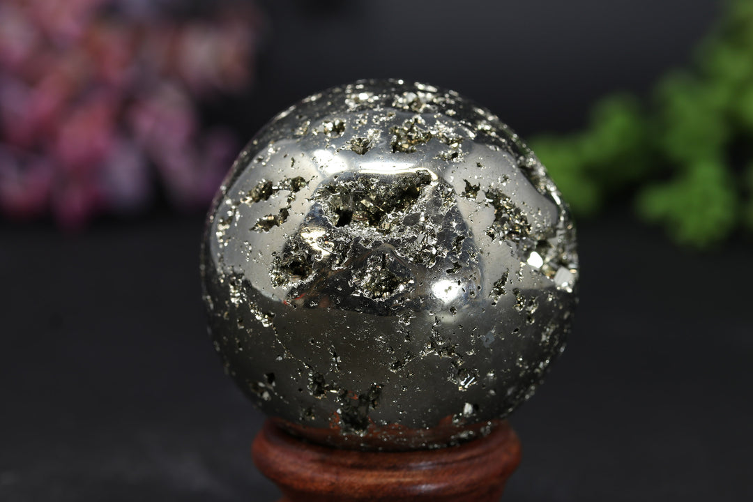 2.1" Peruvian Pyrite Sphere TV196