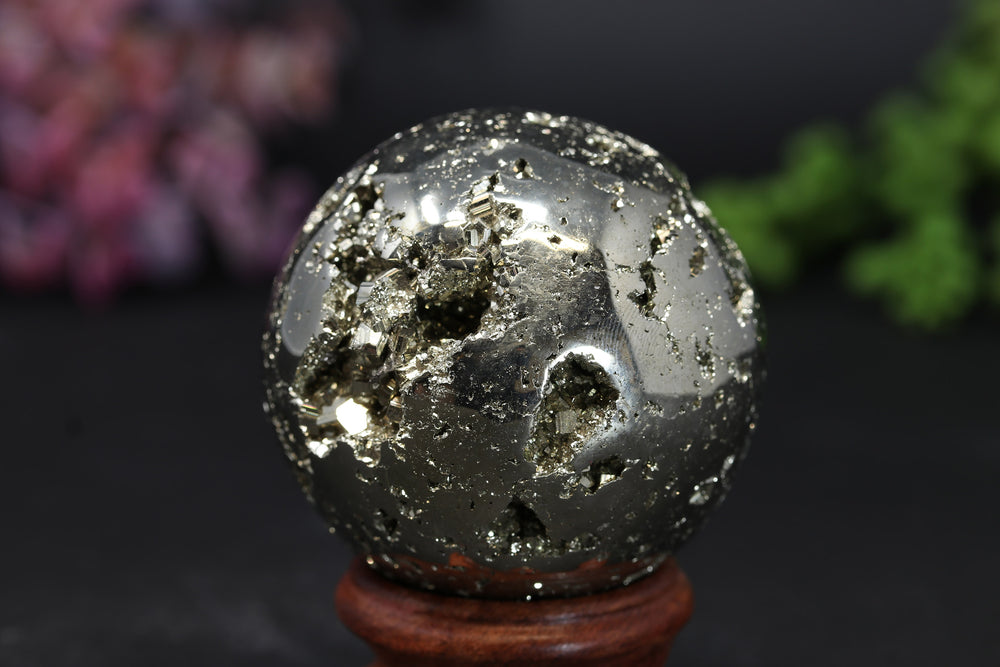 2.1" Peruvian Pyrite Sphere TV196