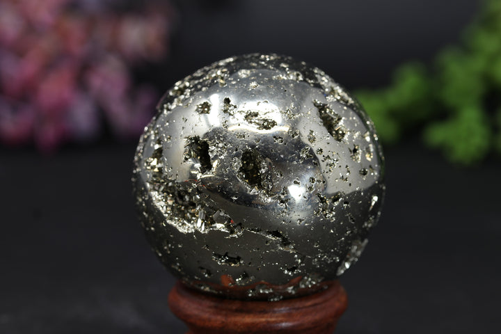 2.1" Peruvian Pyrite Sphere TV196