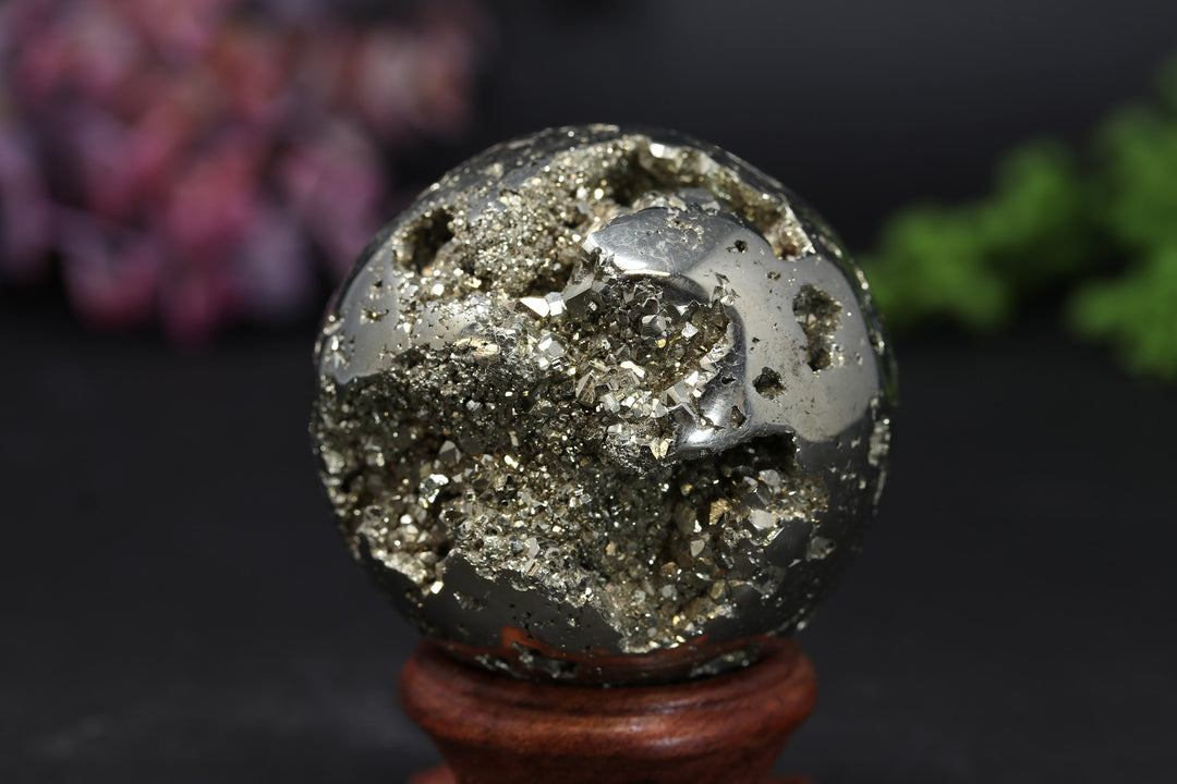 2.1" Peruvian Pyrite Sphere TV202