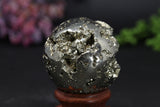 2.1" Peruvian Pyrite Sphere TV202
