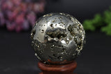 2.1" Peruvian Pyrite Sphere TV202