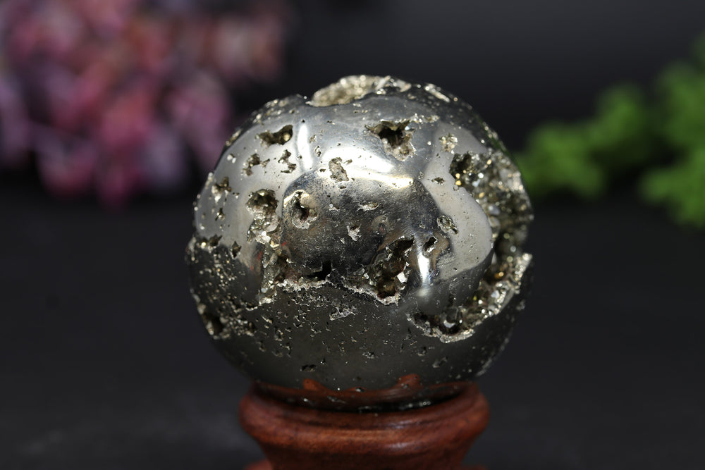 2.1" Peruvian Pyrite Sphere TV202