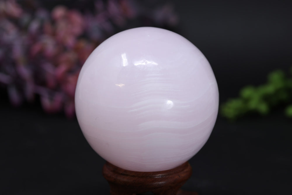 2.4" Mangano Calcite Sphere TV24
