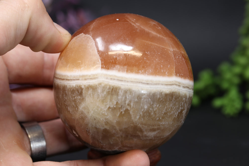 2.75" Pakistan Honey Calcite Sphere TV52