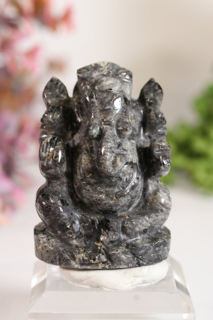 Larvikite Ganesha Carving TV695