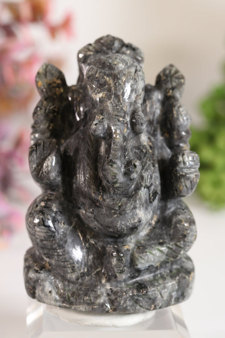 Larvikite Ganesha Carving TV700