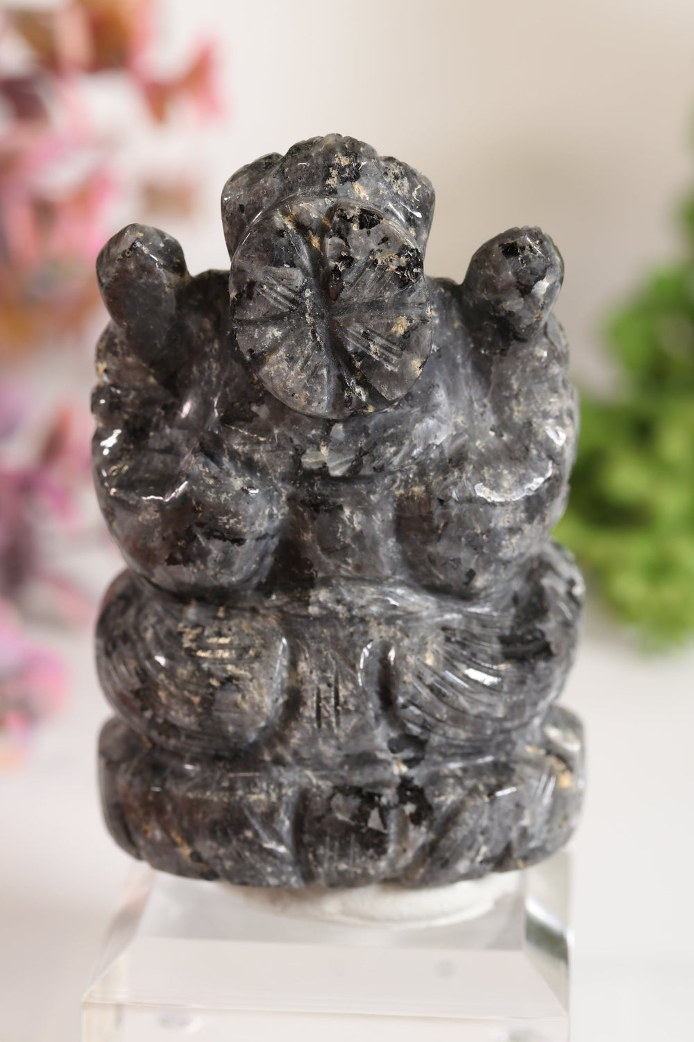 Larvikite Ganesha Carving TV700