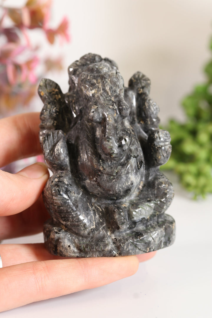 Larvikite Ganesha Carving TV700