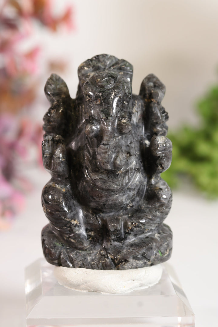 Larvikite Ganesha Carving TV701