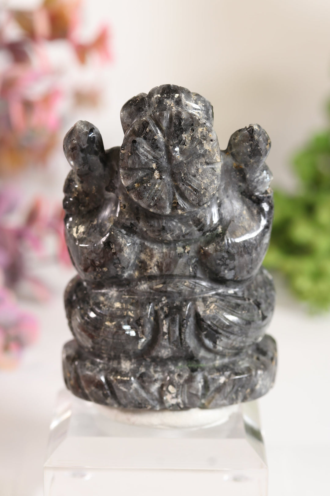Larvikite Ganesha Carving TV705