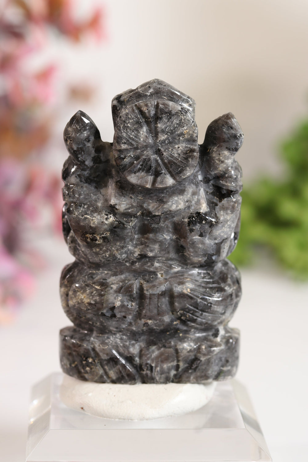 Larvikite Ganesha Carving TV708