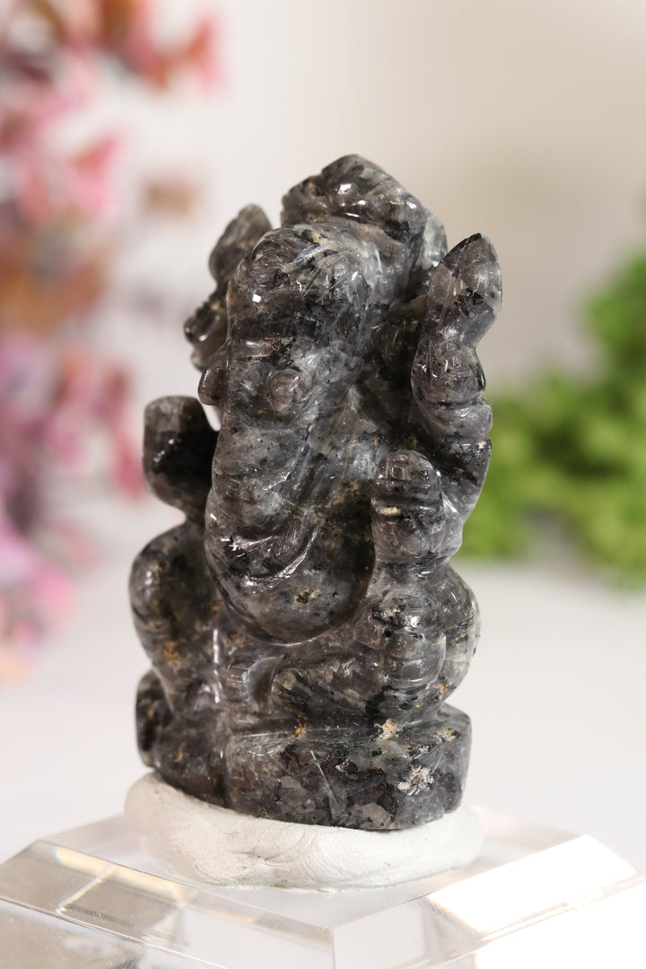 Larvikite Ganesha Carving TV708