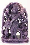 10" Lepidolite Saraswati Carving