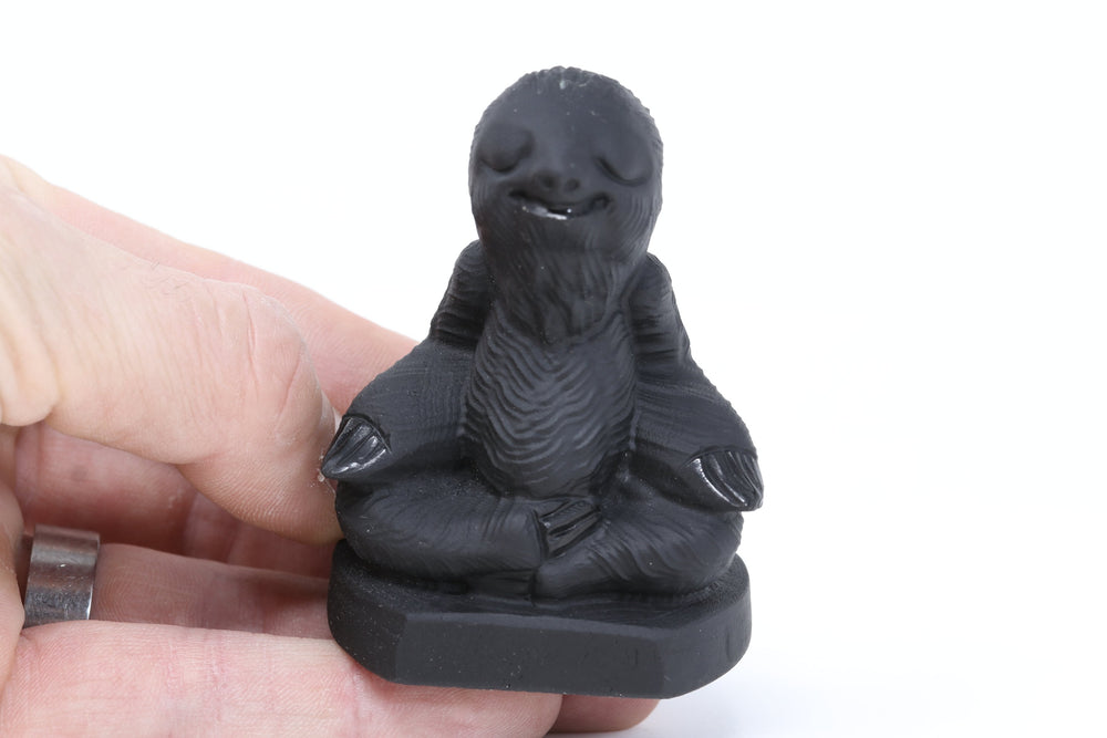 Obsidian Meditating Sloth
